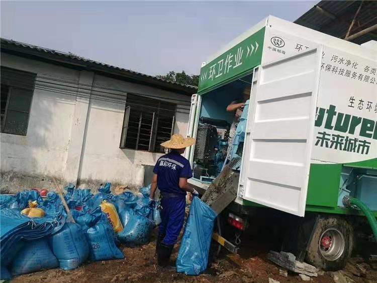 港口工业污泥压干处理